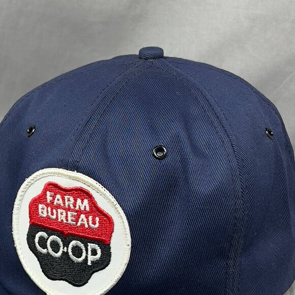 Vtg Farm Bureau Co Op Snapback Hat Cap KBrand KProducts Agriculture Rancher Mens - Picture 9 of 14
